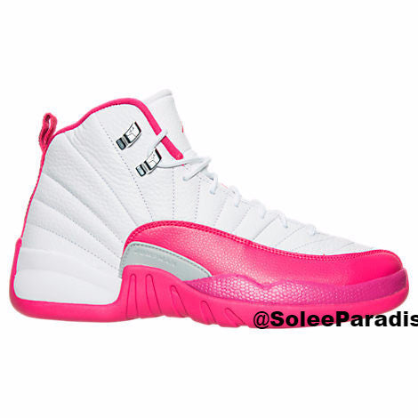 Jordan 12 GS White Dynamic Pink